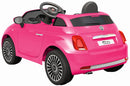 Macchina Elettrica per Bambini 12V con Licenza Fiat 500 Rosa