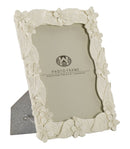Cornice Leaf Cream 20,5x2x26 cm in Poliresina e Vetro