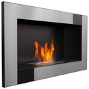 Camino a Bioetanolo da Parete 64,8x37,4 cm Flig Washington Cube Senza Vetro