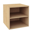 Cubo Composite con Mensola 35x35x35 cm in Compensato  Naturale Seconda Scelta