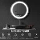 Specchio Bagno Rotondo 50cm Luce LED Regolabile Funzione Anti Appannamento   