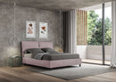 Letto Matrimoniale con Alzata Comoda Imbottito in Microfibra Sleeper Glicine Varie Misure
