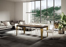 Tavolo Allungabile 160-420x90x77 cm Flame Noce