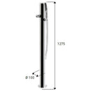 Doccia da Giardino Rubinetto e Braccio Doccia ATI Docce Flex-R Inox Anodizzato