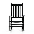 Sedia a Dondolo in Legno 69x86x115 cm  Nero
