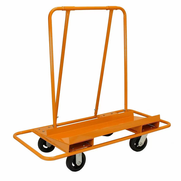 Trolley per Trasporto Cartongesso Pannelli Compensato e MDF Max 1000kg con Ruote in Acciaio Arancione online