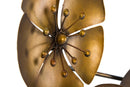 Pannello Flower Oroy 94x6x50 cm in Ferro Oro
