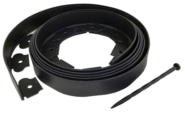 online Bordo Flessibile per Aiuole 10m con Picchetti Nero