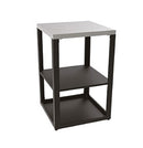 Composizione 5 Moduli Cucina BBQ + Armadietto con Cassetti + Mobile Lavandino + Armadietto con Anta + Unità d'Angolo Top in Acciaio Inox Nero