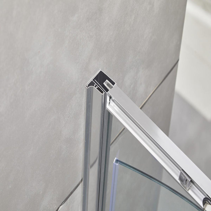 Box Doccia Semicircolare 2 Ante Scorrevoli in Cristallo Trasparente 6mm H195 Bonussi Giuly Varie Misure