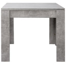 Tavolo da Pranzo Quadrato Allungabile a Libro 90-180x90x74 cm in Legno Effetto Cemento      