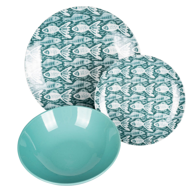 Servizio Piatti 18 Pezzi in Porcellana e Gres VdE Tivoli 1996 Cozumel