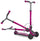 Monopattino 3 Ruote Telescopico e Ripiegabile Max 100 Kg Globber Ultimum Rosa