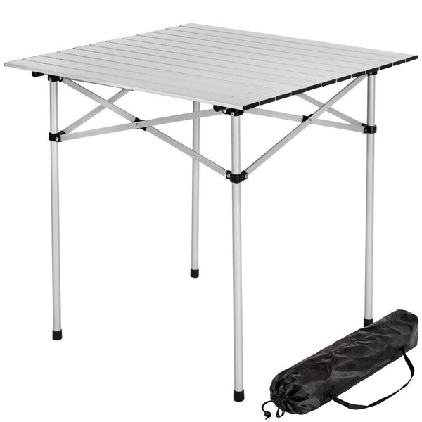 prezzo Tavolo Da Campeggio Picnic Richiudibile In Alluminio 70x70x70 cm Con Custodia
