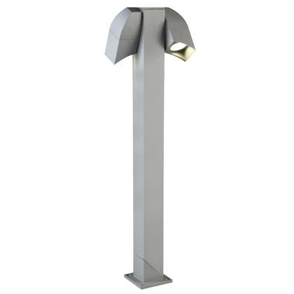 Lampada Palo Paletto per Giardino 2 Luci Orientabili Colore Alluminio per Esterno Linea Eur Sovil prezzo