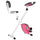 Cyclette Magnetica Pieghevole 43x97x109 cm con Display LCD Rosa