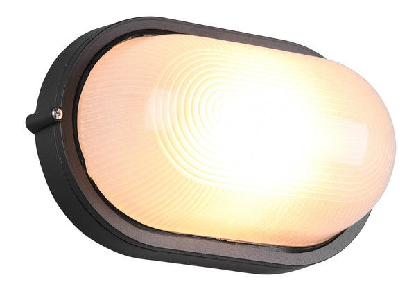 acquista Plafoniera da Esterno Attacco E27 in Alluminio Nero Opaco