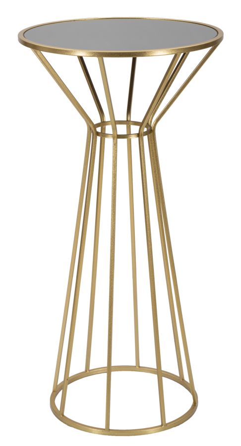 Tavolino Simple New 50x100x50 cm in Ferro e MDF Oro sconto