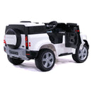 Macchina Elettrica per Bambini Licenza Ufficiale Land Rover Defender 12V 7Ah Bianco       
