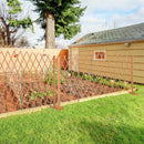 Recinzione da Giardino Estensibile 150x30x148 cm in Legno di Abete Arancione