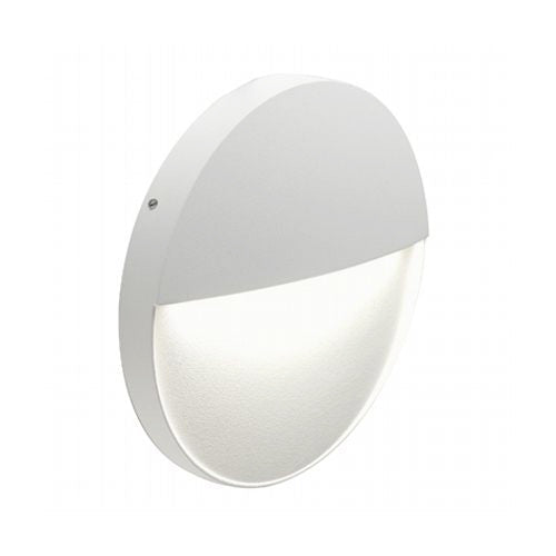 acquista Faretto Segnapassi a Semi Incasso da Esterno a LED Grande Sovil Geo Round Bianco