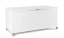 Baule Contenitore da Esterno 164,8x72x70h cm Apertura Facile e Ruote in Alluminio Ocean M Bianco 