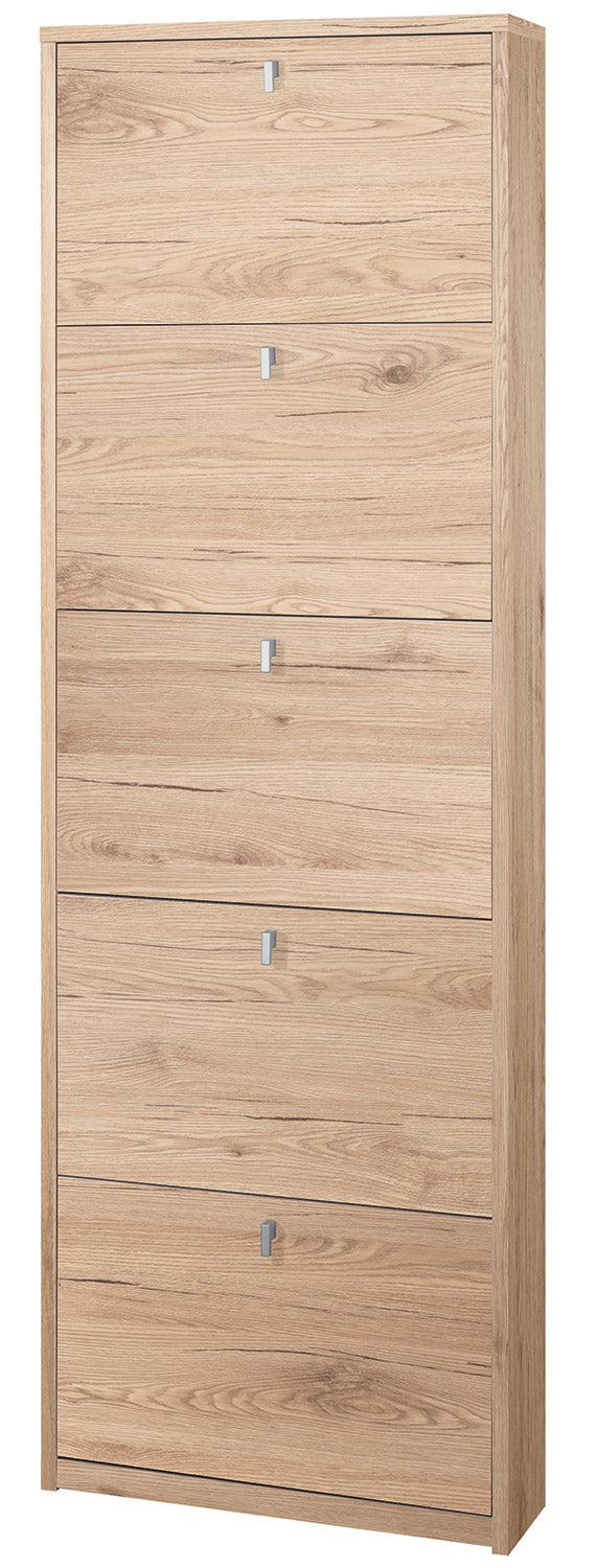 Scarpiera 5 Ante 63x190x18 cm Rovere Naturale online