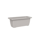 Vaso Rettangolare a Cassettone Outdoor Tera Tikal Cloud 100x45 cm in Plastica Grigio Chiaro 