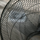 Ventilatore a Piantana 3 Velocità con Telecomando Angolo di Inclinazione Regolabile in Metallo Nero      