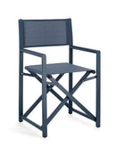 Set 2 Sedie Regista da Giardino 48x56x86h cm Taylor Navy 