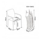 Poltrona Azore 56x59x82 h cm in Wicker Grigio
