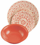 Servizio Piatti 18 Pezzi in Hard Dolomite Villa d'Este Home Tivoli Cala Blanca Multicolor