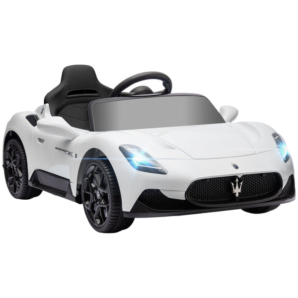 Macchina Elettrica per Bambini Licenza Maserati MC20 Velocità 3-5km/h Bianco acquista