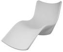 Lettino Chaise Longue da Giardino 212x89x103 cm in Polietilene Sined  Cassiopea Bianca