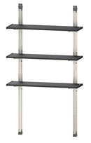 Scaffalatura 3 Ripiani per Casetta da Giardino 97x30 cm Altezza Regolabile Struttura in Metallo Keter Shelving Kit 100