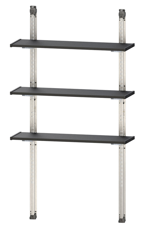prezzo Scaffalatura 3 Ripiani per Casetta da Giardino 97x30 cm Altezza Regolabile Struttura in Metallo Keter Shelving Kit 100