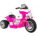 Mini Moto Elettrica per Bambini 6V Police Polizia Rosa
