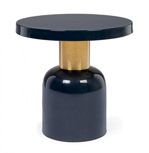 online Tavolino Nalima Blu D41 Rotondo in Metallo