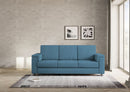 Divano 3 Posti 208x85x85 cm Marrak in Tessuto Avio