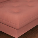 Divano Letto 3 Posti 185x85x84 cm in Tessuto Effetto Lino Arancione