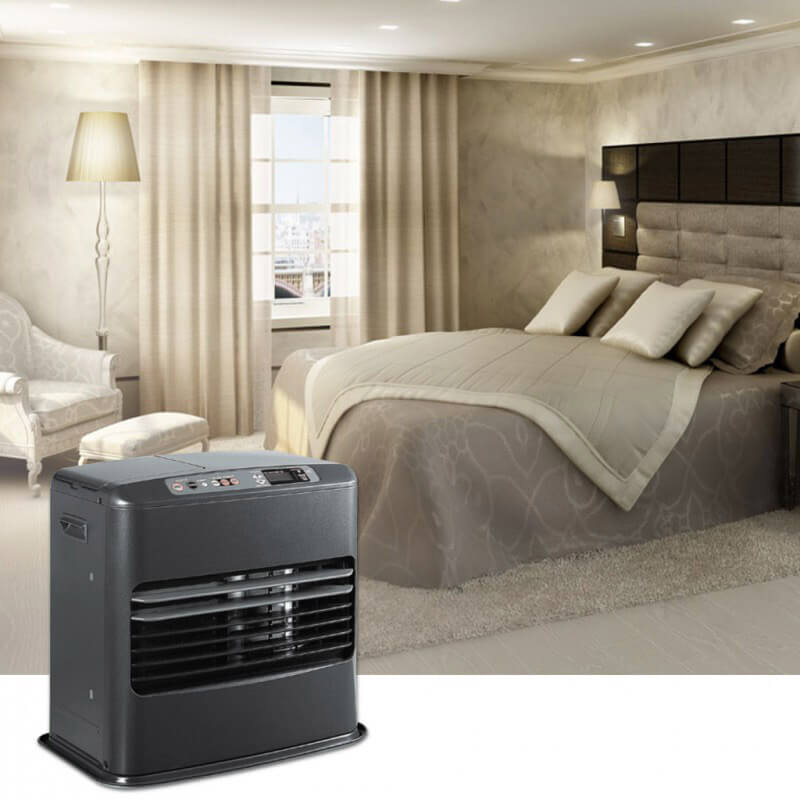 Stufa Elettrica a Combustibile Liquido Portatile 4600W Karlsen Tosai 4600 Grigia