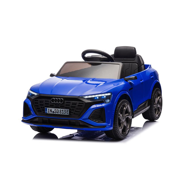 sconto Macchina Elettrica per Bambini 12V Licenza Ufficiale Audi SQ8 E-Tron con Telecomando e Sedile Pelle Blu