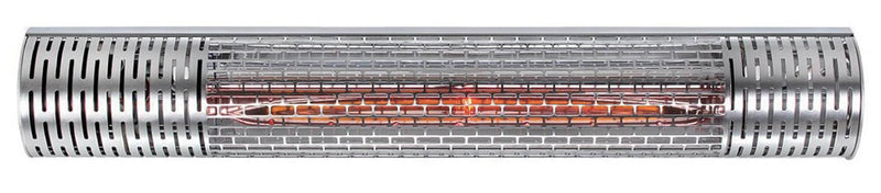 Stufa Elettrica ad Infrarossi a Piantana 2000W con Telecomando per Esterni Argento