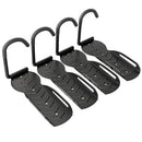 Set 4 Supporti per Bicicletta da Parete Gancio Pieghevole Portabici da Muro in Metallo Nero      