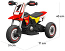 Moto Elettrica per Bambini 6V Kidfun Enduro kids Rosso
