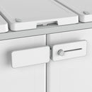 Armadio Pattumiera Differenziata 2 Ante 94x45x101 cm Keter Recyclo Premium Grigio e Bianco  
