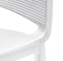 Set 6 Sedie da Giardino 61x54x79h cm Keter Elisa Chair Bianco