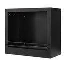 Camino a Bioetanolo con Bruciatore a Incasso 58x28x52 cm 1,8 lt in Acciaio Nero 