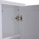 Mobile a Colonna da Bagno Salvaspazio 6 Ripiani Legno Bianco 40x30x170 cm 