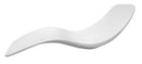 Lettino Chaise Longue da Giardino 154x63x62 cm in Vetroresina Sined  Antares Bianca